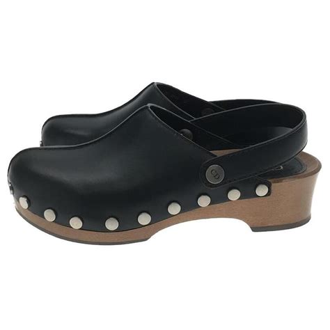 dior paris leather clogs.